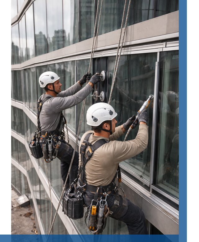 Радиусное остекление фасада в Черемхове от 12511 р. | ВЫСОТНИК-Чрм