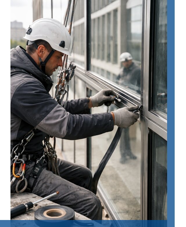 Ремонт витражных конструкций в Черемхове от 3649 р. | ВЫСОТНИК-Чрм