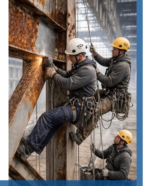 Зачистка металла от ржавчины в Черемхове от 365 р. | ВЫСОТНИК-Чрм