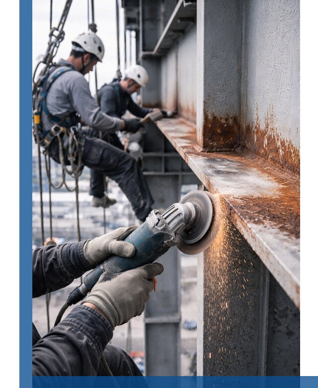 Зачистка металла от ржавчины и подготовка поверхностей в Черемхове