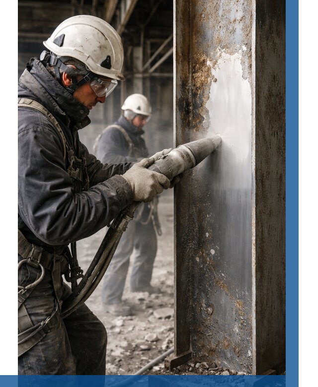 Удаление старой краски с металла в Черемхове от 469 р. | ВЫСОТНИК-Чрм