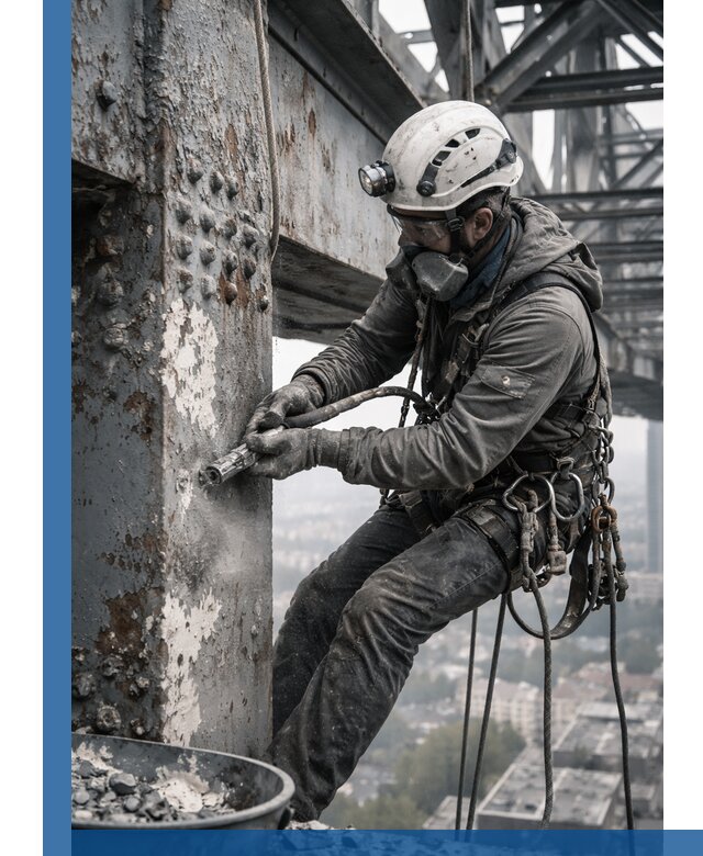 Удаление старой краски с металлических конструкций в Черемхове