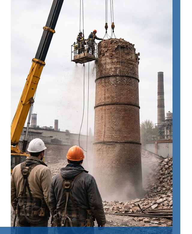 Демонтаж дымовой трубы в Черемхове от 93834 р. | ВЫСОТНИК-Чрм, смета