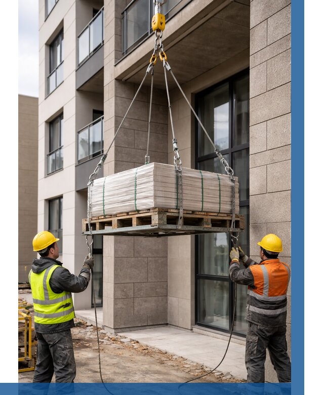 Подъем керамогранита на этаж в Черемхове от 3649 р. | ВЫСОТНИК-Чрм