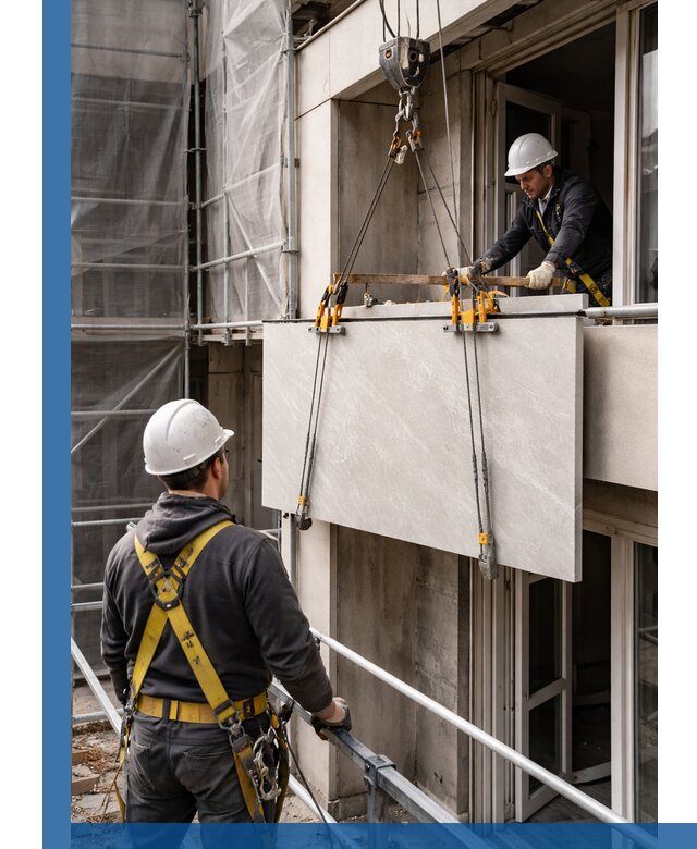 Подъем керамогранита на этаж в Черемхове грузчиками и техникой