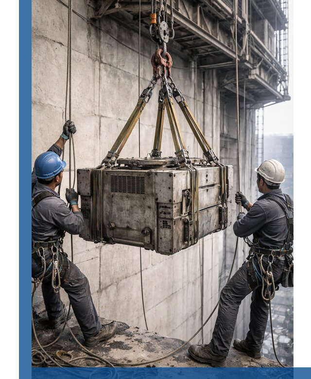 Такелажные работы на высоте, подъем и монтаж грузов в Черемхове