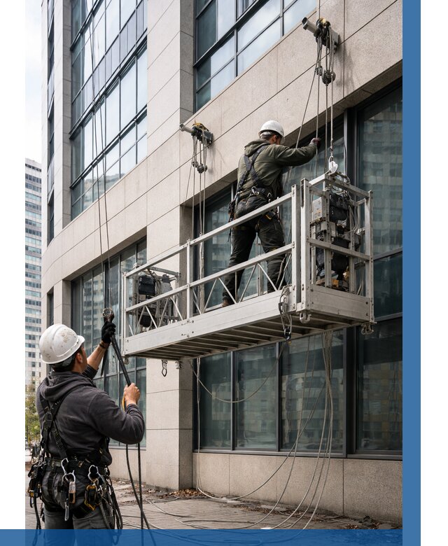 Монтаж и подъем фасадной люльки в Черемхове от 12511 р. | ВЫСОТНИК-Чрм