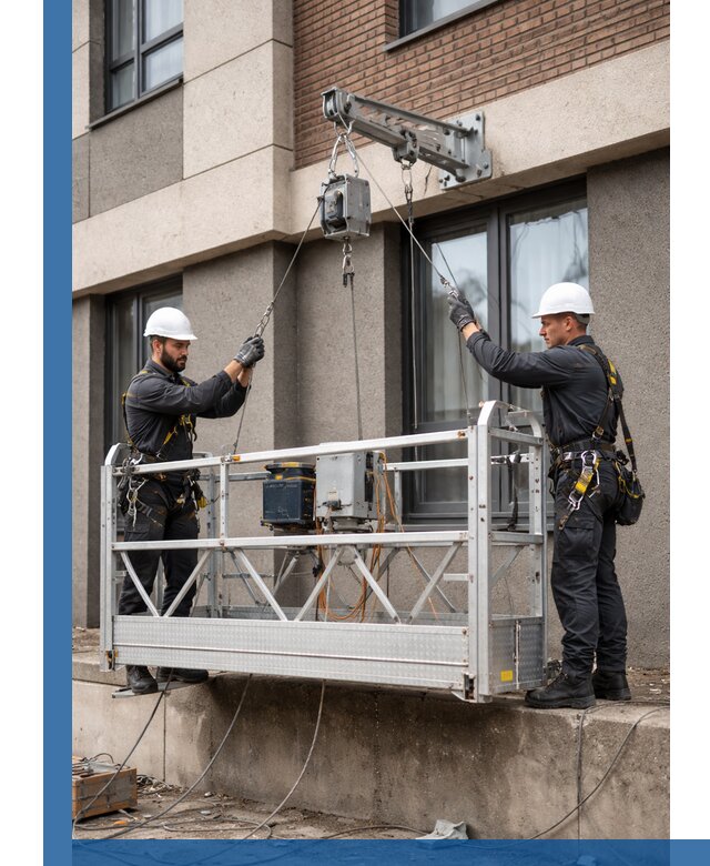 Монтаж и подъем фасадной люльки в Черемхове с гарантией безопасности