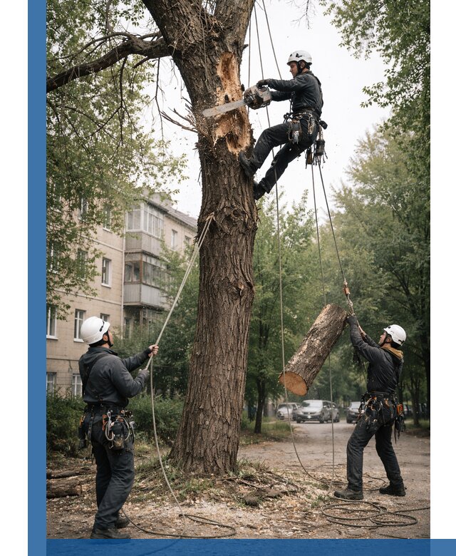 Срочное удаление аварийных деревьев в Черемхове с гарантией безопасности