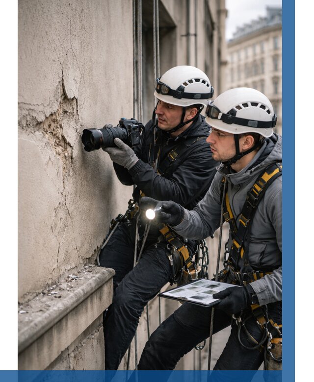 Фотофиксация дефектов фасада в Черемхове от 4692 р. | ВЫСОТНИК-Чрм