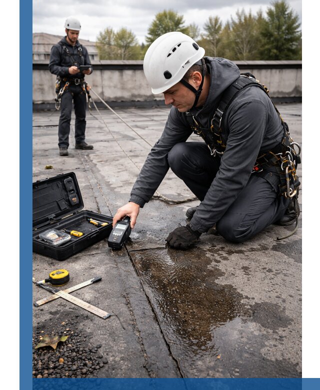 Обследование кровли на протечки и выявление дефектов в Черемхове