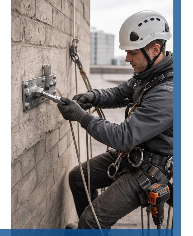 Установка анкерных точек в Черемхове от 3649 р. | ВЫСОТНИК-Чрм